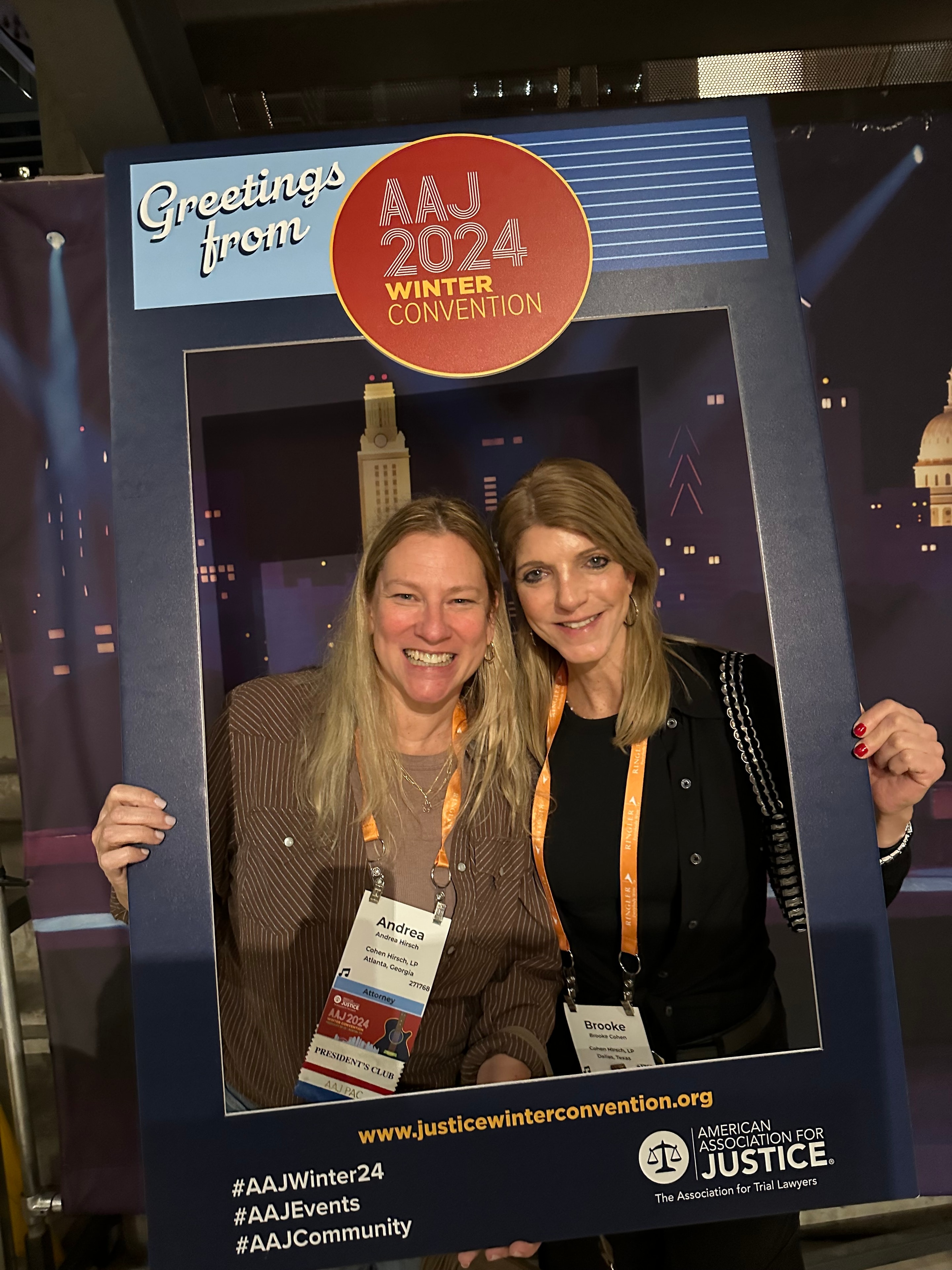Andrea Hirsch and Brooke Cohen at AAJ 2024